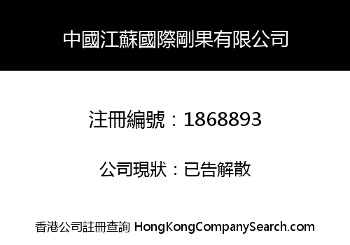 CHINA JIANGSU INTERNATIONAL CONGO CO., LIMITED