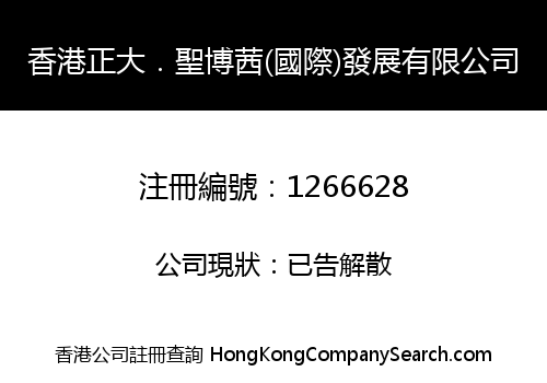 HK CHIATAI.SAINTBOXI (INTERNATIONAL) DEVELOPMENT LIMITED