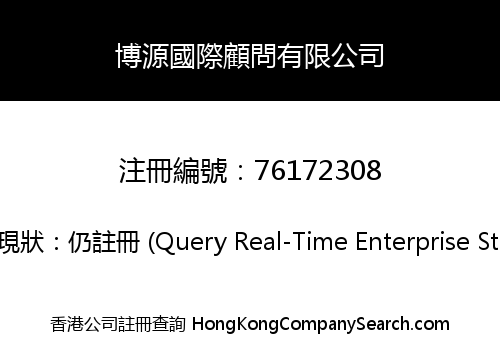 BOYUAN INTERNATIONAL CONSULTING LIMITED