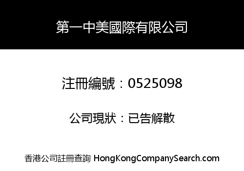 第一中美國際有限公司