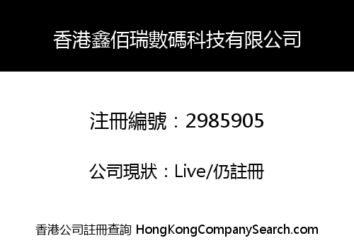 香港鑫佰瑞數碼科技有限公司