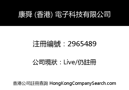康舜 (香港) 電子科技有限公司