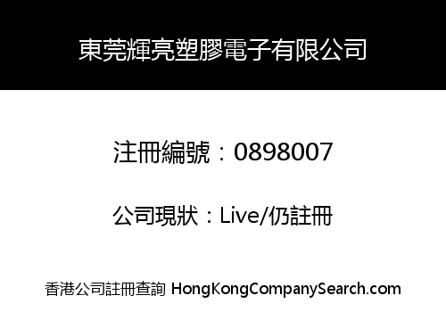DONGGUAN HUILIANG PLASTIC & ELECTRONIC LIMITED