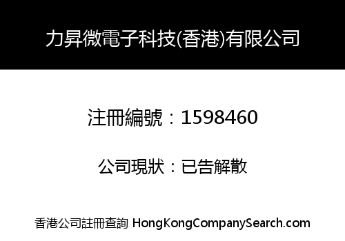 力昇微電子科技(香港)有限公司