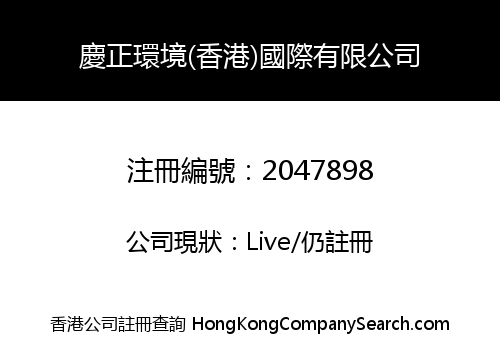 QINGZHENG ENVIRONMENT (HK) INT'L LIMITED