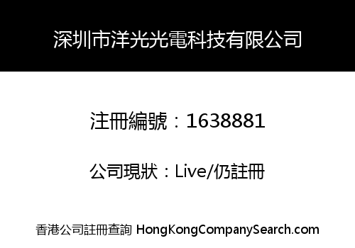 深圳市洋光光電科技有限公司