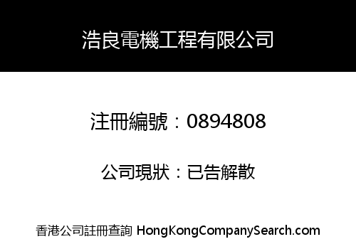 HO LEUNG ELECTRICAL COMPANY LIMITED