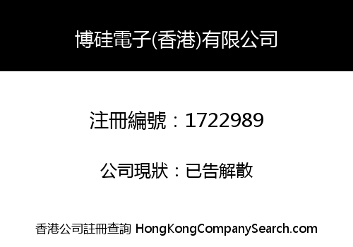 博硅電子(香港)有限公司