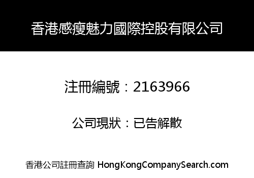 HONG KONG SLIM CHARM INTERNATIONAL HOLDINGS CO., LIMITED