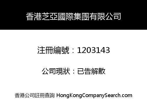 HONG KONG ZHI YA INTERNATIONAL GROUP LIMITED