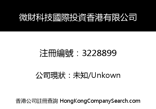 Wetech International Investment (HK) Limited