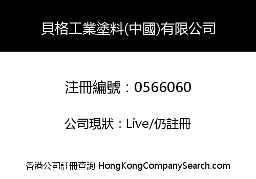 BECKER INDUSTRIAL COATINGS (CHINA) LIMITED