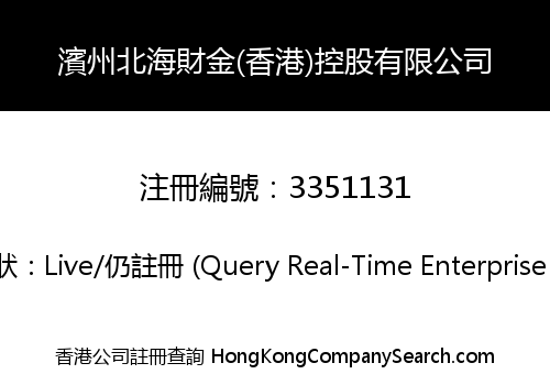 Binzhou Beihai Finance (Hong Kong) Holding Limited