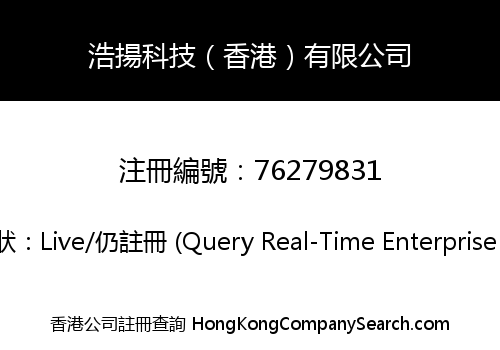 浩揚科技（香港）有限公司