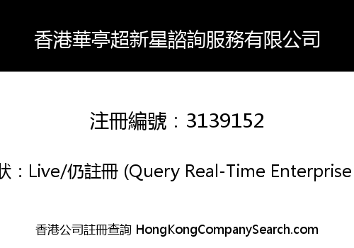 Hong Kong Huating Supernova Consultancy Service Limited