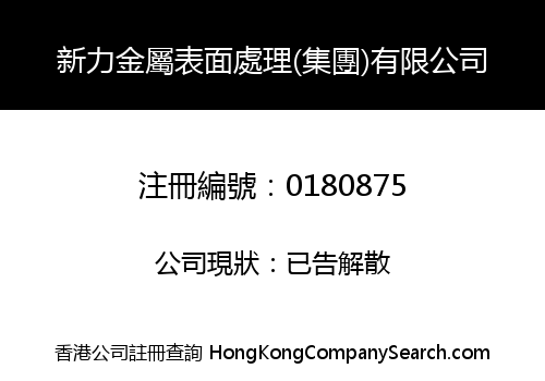 SUN LICK METALS FINISHING (HOLDINGS) LIMITED