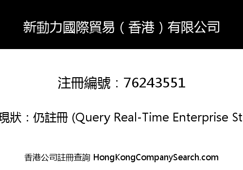 New Power International Trading (Hong Kong) Co., Limited