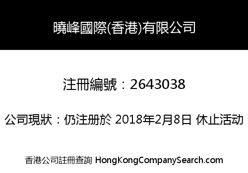 SUNNY HILL INTERNATIONAL (HK) LIMITED