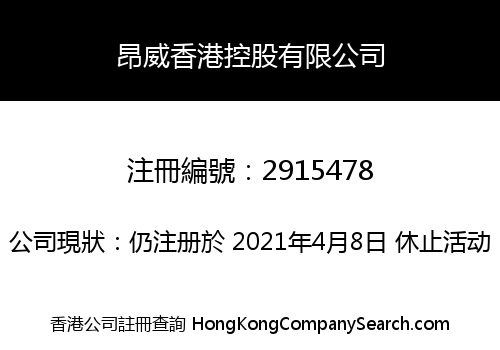 昂威香港控股有限公司