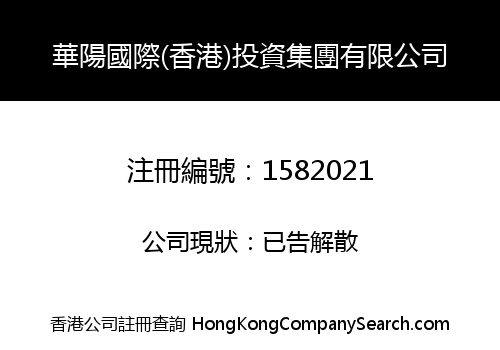 華陽國際(香港)投資集團有限公司