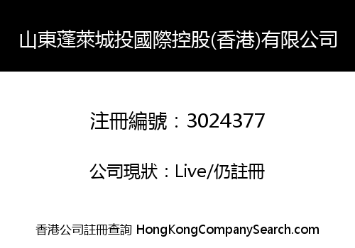 SHANDONG PENGLAI CHENG TOU INTERNATIONAL HOLDING (H.K.) LIMITED