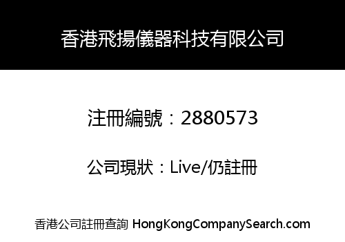 HongKong Feiyang Instrument Technology Co., Limited