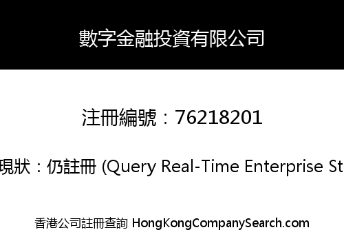 數字金融投資有限公司