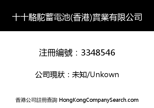 Ten Camel Battery (Hong Kong) Industrial Co., Limited
