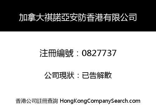 加拿大祺諾亞安防香港有限公司