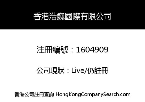 HONGKONG HOWIE INTERNATIONAL CO., LIMITED