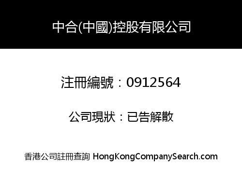 中合(中國)控股有限公司