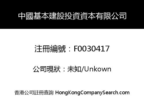 中國基本建設投資資本有限公司