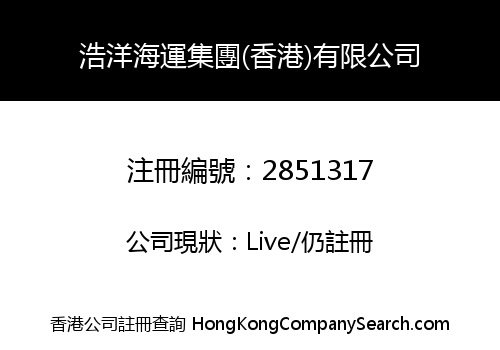 HAOYANG SHIPPING GROUP (HONG KONG) LIMITED