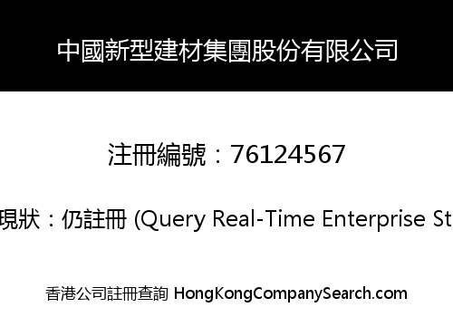 China New Building Materials Group Limited