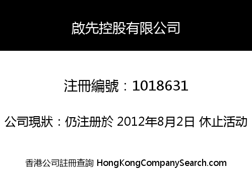 啟先控股有限公司