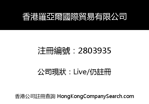 HONGKONG ROYALER INTERNATIONAL TRADE CO., LIMITED