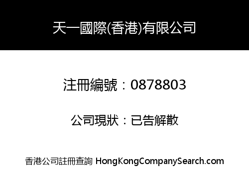 天一國際(香港)有限公司
