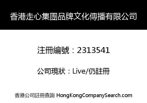 HONG KONG ZOU XIN CULTURE COMMUNICATION LIMITED