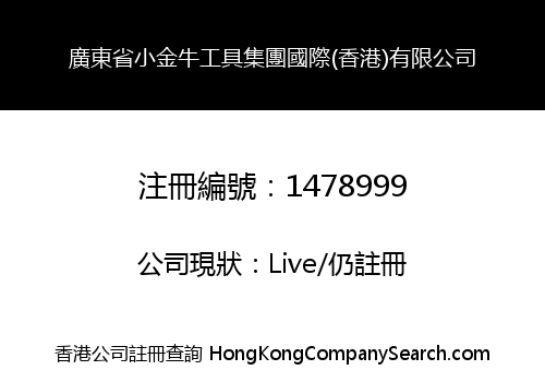 廣東省小金牛工具集團國際(香港)有限公司