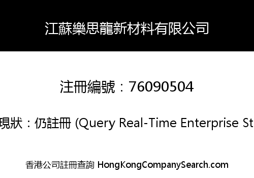 Jiangsu Leslon New Material Limited