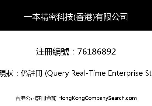 一本精密科技(香港)有限公司