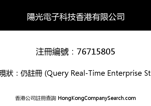 陽光電子科技香港有限公司