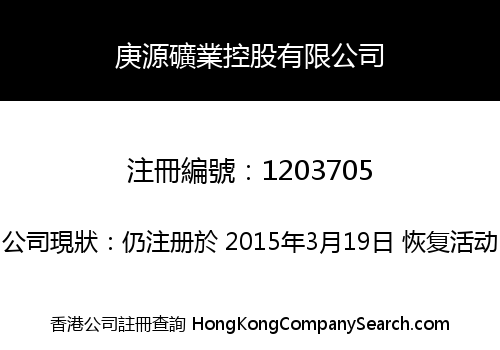 庚源礦業控股有限公司