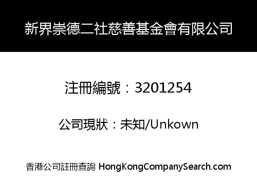 ZONTA CLUB OF THE NEW TERRITORIES II CHARITABLE FOUNDATION COMPANY LIMITED