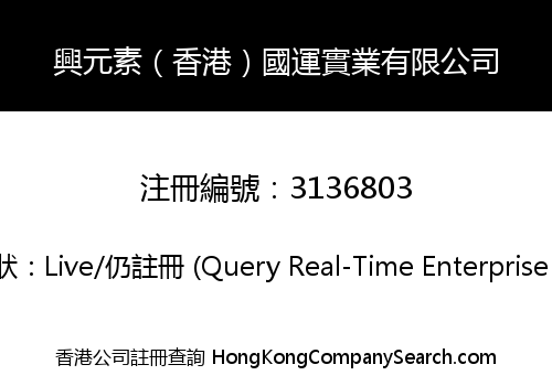 興元素（香港）國運實業有限公司