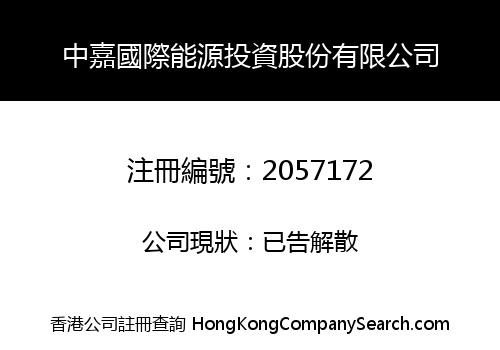 中嘉國際能源投資股份有限公司