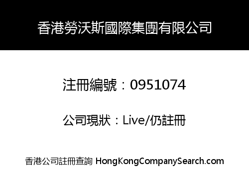 HONG KONG LOVERS INTERNATIONAL GROUP LIMITED