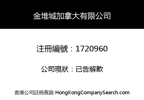 Jinduicheng Canada Corporation Limited