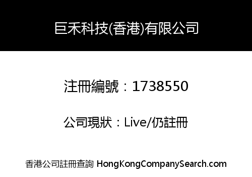 巨禾科技(香港)有限公司