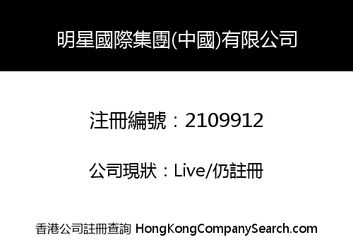 Shining Star International Group (China) Limited